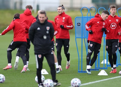 Wales Football Training 260321