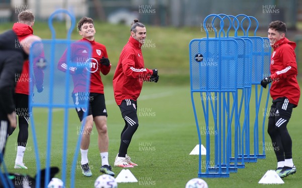 260321 - Wales Football Training - Gareth Bale during training