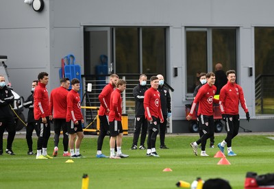 Wales Football Training 290321