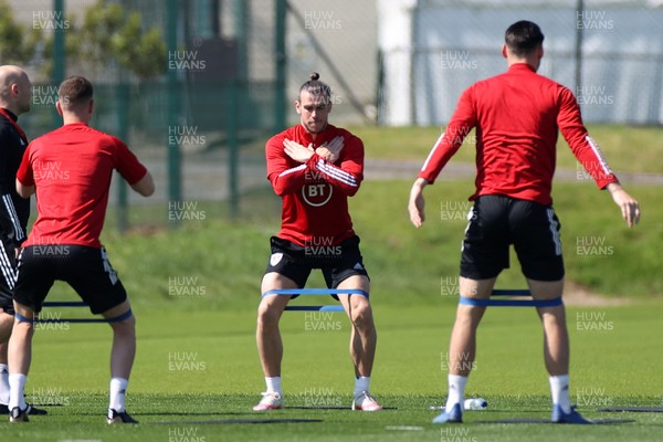 310521 - Wales Football Training - Gareth Bale during training