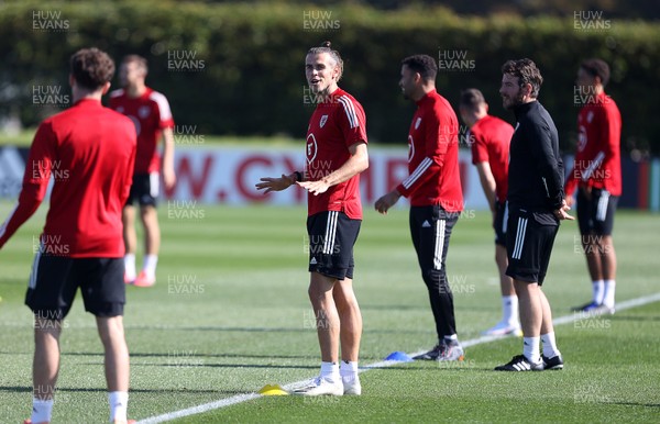 310820 - Wales Football Training - Gareth Bale during training ahead of their UEFA Nations League game against Finland