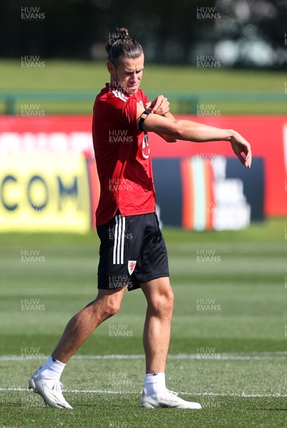 310820 - Wales Football Training - Gareth Bale during training ahead of their UEFA Nations League game against Finland