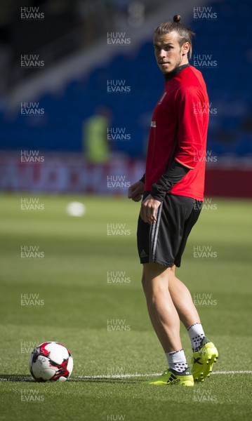 010917 - Wales Football Training Session - Wales' Gareth Bale during the training session ahead of the World Cup Qualifying match against Austria