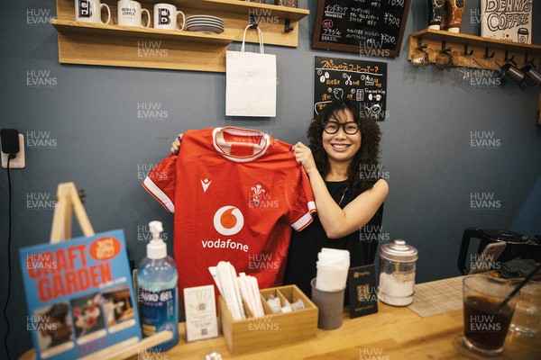 300625 - Picture shows the Welsh Rugby jersey in Kitakyushu