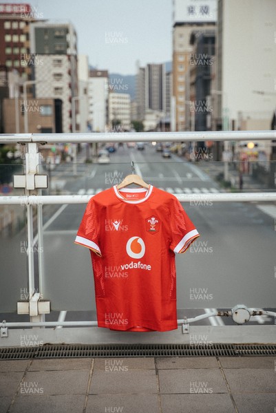 300625 - Picture shows the Welsh Rugby jersey in Kitakyushu