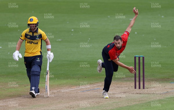 310722 - Wales National County v Glamorgan - One Day Tour Match - Richard Edwards of Wales bowling