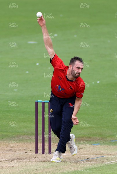 310722 - Wales National County v Glamorgan - One Day Tour Match - Richard Edwards of Wales  bowling