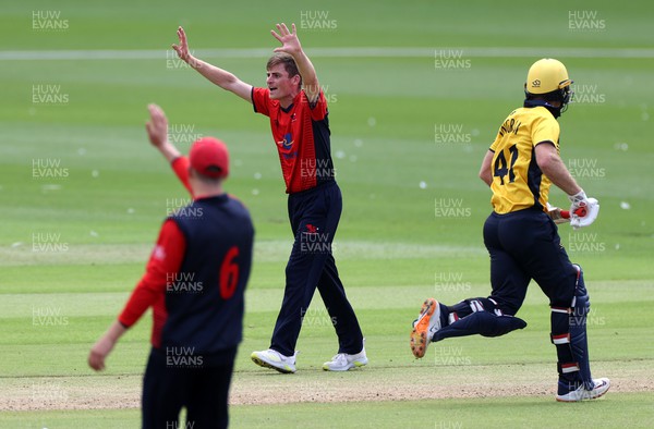 310722 - Wales National County v Glamorgan - One Day Tour Match - Andrew Gorvin of Wales appeals for a wicket