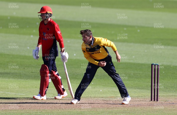 310722 - Wales National County v Glamorgan - One Day Tour Match - Andrew Salter of Glamorgan bowling