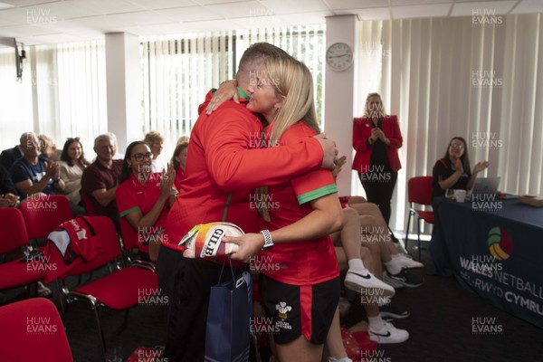 230723 - WRU - Wales Netball Team depart for World Cup in Cape Town, South Africa