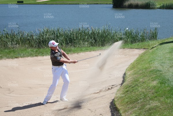 03.06.11 -SAAB Wales Open 2011, Celtic Manor Resort, Newport -  Jamie Donaldson plays out of a bunker on the 6th 