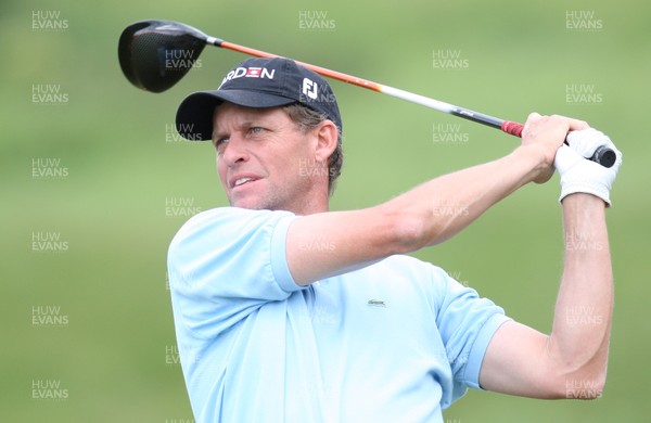 04.06.11 -SAAB Wales Open 2011, Celtic Manor Resort, Newport -  Anders Hansen tees off at the 16th 