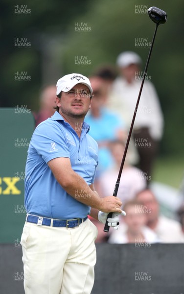 06.06.10.. Celtic Manor Wales Open 2010, Round 4 -  Wales Open 2010 winner Graeme McDowell tees off on the 18th 