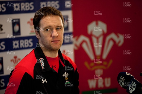 290113 - Wales Under 20 Press Conference - Wales attack coach Mark Jones during press conference   