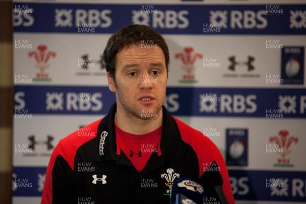 290113 - Wales Under 20 Press Conference - Wales attack coach Mark Jones during press conference   