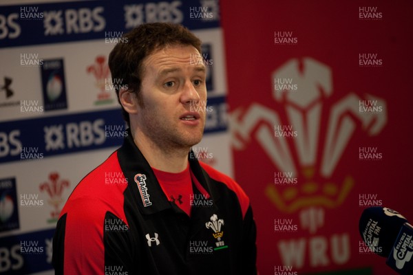 290113 - Wales Under 20 Press Conference - Wales attack coach Mark Jones during press conference   