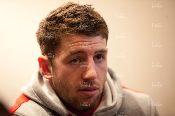 290113 - Wales Under 20 Press Conference - Wales' Alex Cuthbert during media interviews   