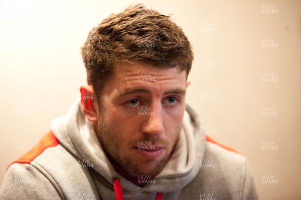 290113 - Wales Under 20 Press Conference - Wales' Alex Cuthbert during media interviews   