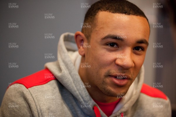 290113 - Wales Under 20 Press Conference - Wales' Eli Walker during media interviews   