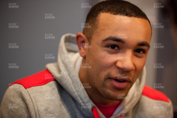 290113 - Wales Under 20 Press Conference - Wales' Eli Walker during media interviews   