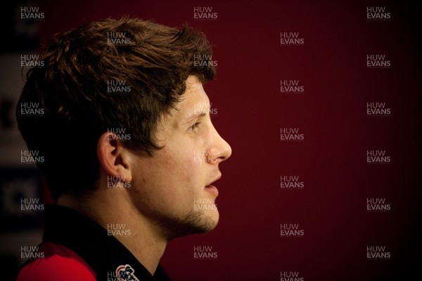 290113 - Wales Under 20 Press Conference - Wales' Lloyd Williams during media interviews   