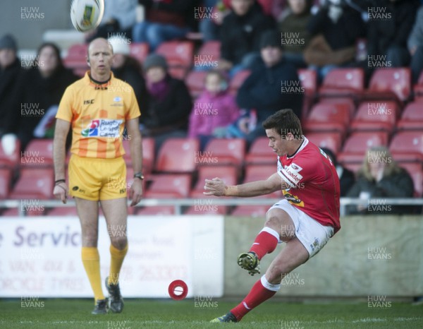 251012 -  Wales v England - Rugby League -     Matty Seamark of Wales kicks the conversion  