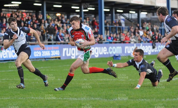 08.11.09 - rugbyleague.com European Cup Final, Wales v Scotland Wales' Elliot Kear scores try 