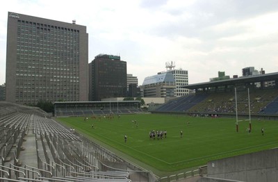 020601 -  Wales Rugby - Wales train at the Prince Chichibu Memorial ground in Tokyo