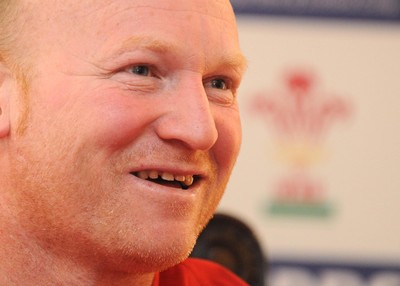 08.03.10 - Wales Rugby Wales' kicking coach Neil Jenkins speaks to the media ahead of his sides' Six Nations match against Ireland on Saturday 