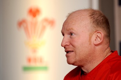 08.03.10 - Wales Rugby Wales' kicking coach Neil Jenkins speaks to the media ahead of his sides' Six Nations match against Ireland on Saturday 