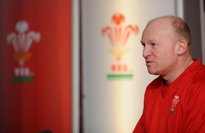 08.03.10 - Wales Rugby Wales' kicking coach Neil Jenkins speaks to the media ahead of his sides' Six Nations match against Ireland on Saturday 