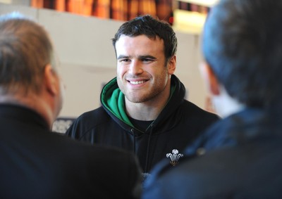 08.03.10 - Wales Rugby Wales' Jamie Roberts speaks to the media ahead of his sides' Six Nations match against Ireland on Saturday 