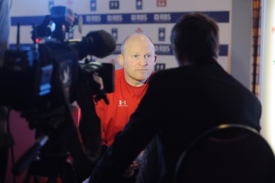 08.03.10 - Wales Rugby Wales' kicking coach Neil Jenkins speaks to the media ahead of his sides' Six Nations match against Ireland on Saturday 