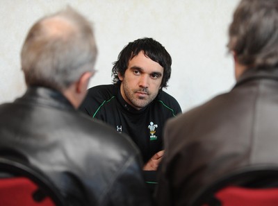 08.03.10 - Wales Rugby Wales' Jonathan Thomas speaks to the media ahead of his sides' Six Nations match against Ireland on Saturday 