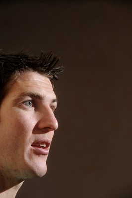 18.02.10 - Wales Rugby Interviews - James Hook talks to reporters. 
