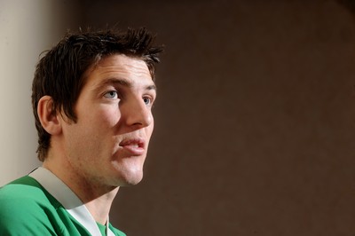 18.02.10 - Wales Rugby Interviews - James Hook talks to reporters. 