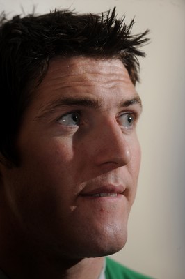 18.02.10 - Wales Rugby Interviews - James Hook talks to reporters. 