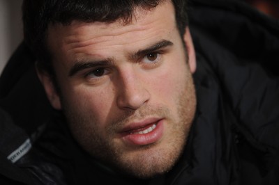 18.02.10 - Wales Rugby Interviews - Jamie Roberts talks to reporters. 