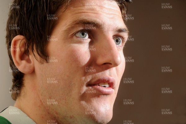 18.02.10 - Wales Rugby Interviews - James Hook talks to reporters. 