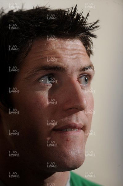 18.02.10 - Wales Rugby Interviews - James Hook talks to reporters. 