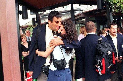 290698 - Wales Rugby team arrive home -  Paul Arnold