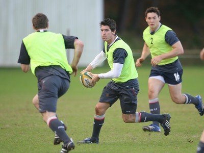 31.05.08 Wales rugby in S.Africa...  James Hook during training at Westerford High School in Cape Town.   