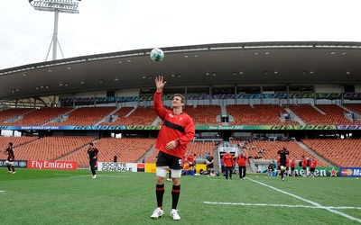 01.10.11 - Wales Rugby Captains Run - Sam Warburton during training. 