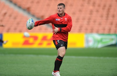 01.10.11 - Wales Rugby Captains Run - Scott Williams during training. 