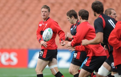 01.10.11 - Wales Rugby Captains Run - Rhys Priestland during training. 