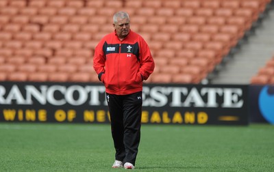 01.10.11 - Wales Rugby Captains Run - Head coach Warren Gatland during training. 