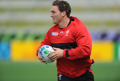 01.10.11 - Wales Rugby Captains Run - George North during training. 
