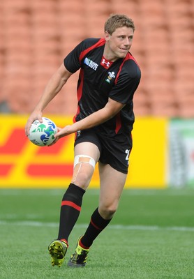01.10.11 - Wales Rugby Captains Run - Rhys Priestland during training. 