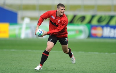 01.10.11 - Wales Rugby Captains Run - Scott Williams during training. 