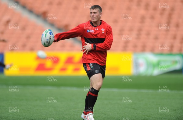 01.10.11 - Wales Rugby Captains Run - Scott Williams during training. 